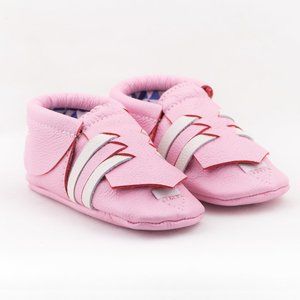 Pink Bubble Gum Adjustable Moccasins